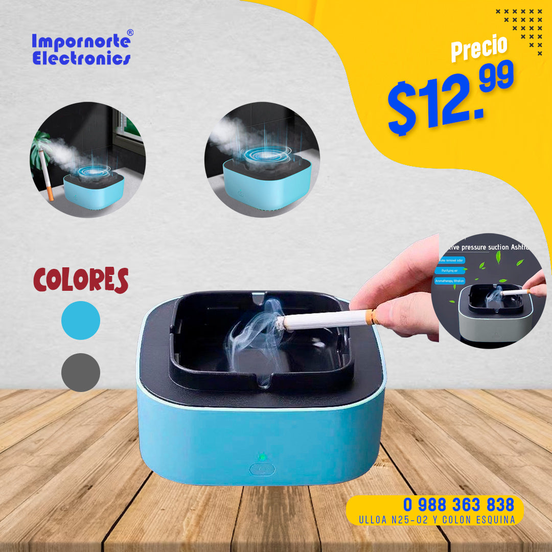 Cenicero Electronico Automatico Con Extractor De Olores
