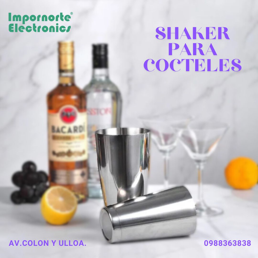 VASO SHAKER TIPO BOSTON PARA COCTELES 600ML + 700ML