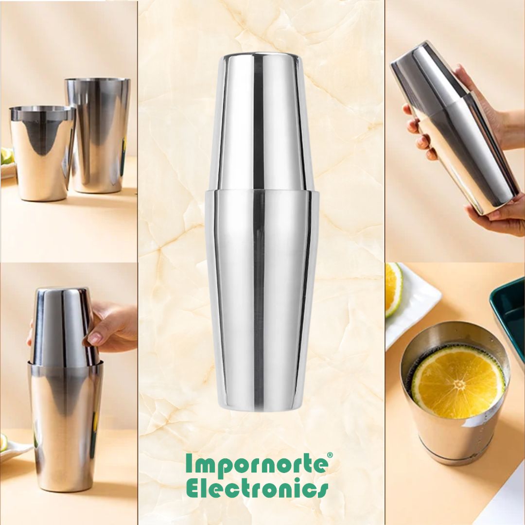 VASO SHAKER TIPO BOSTON PARA COCTELES 600ML + 700ML