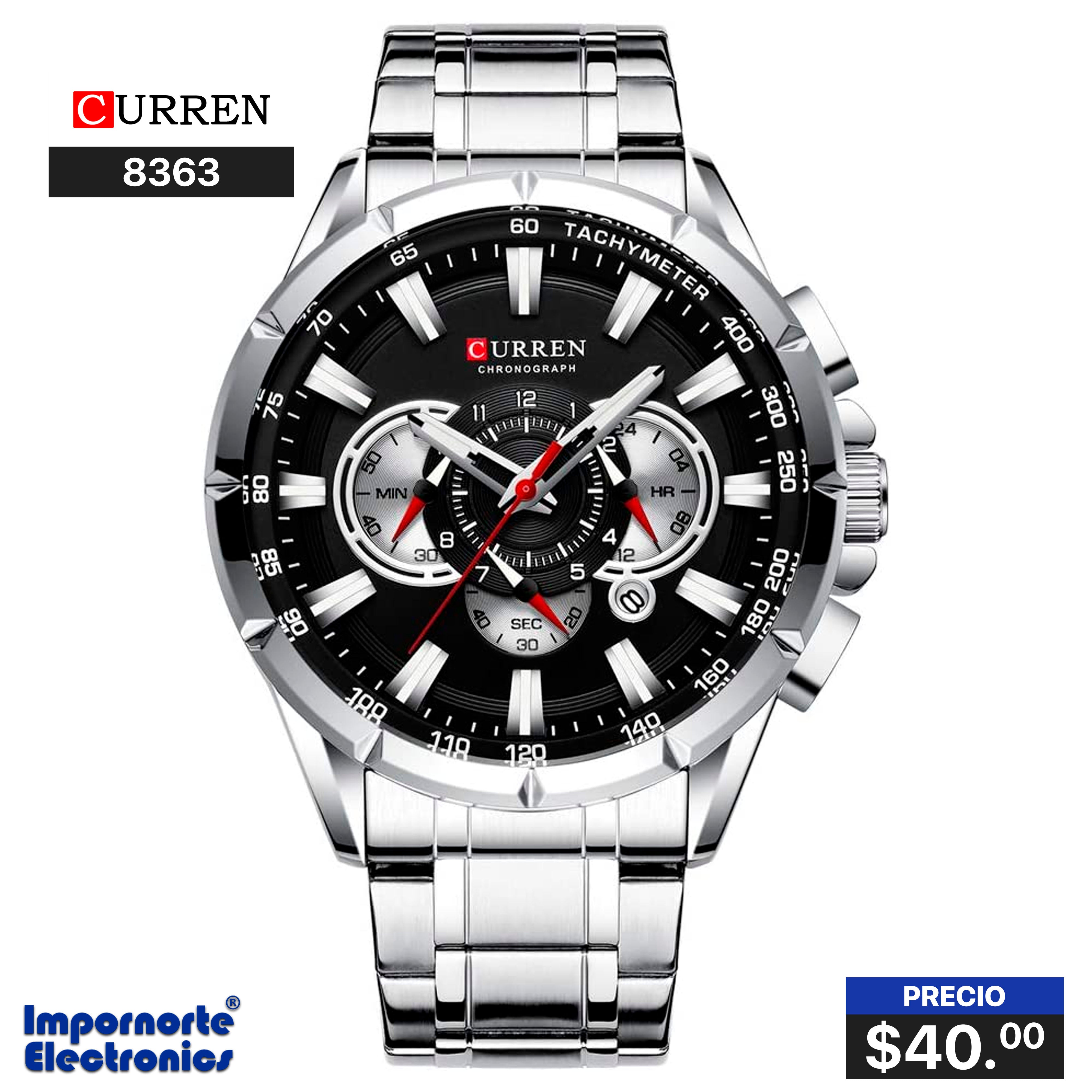 Reloj best sale curren chronograph