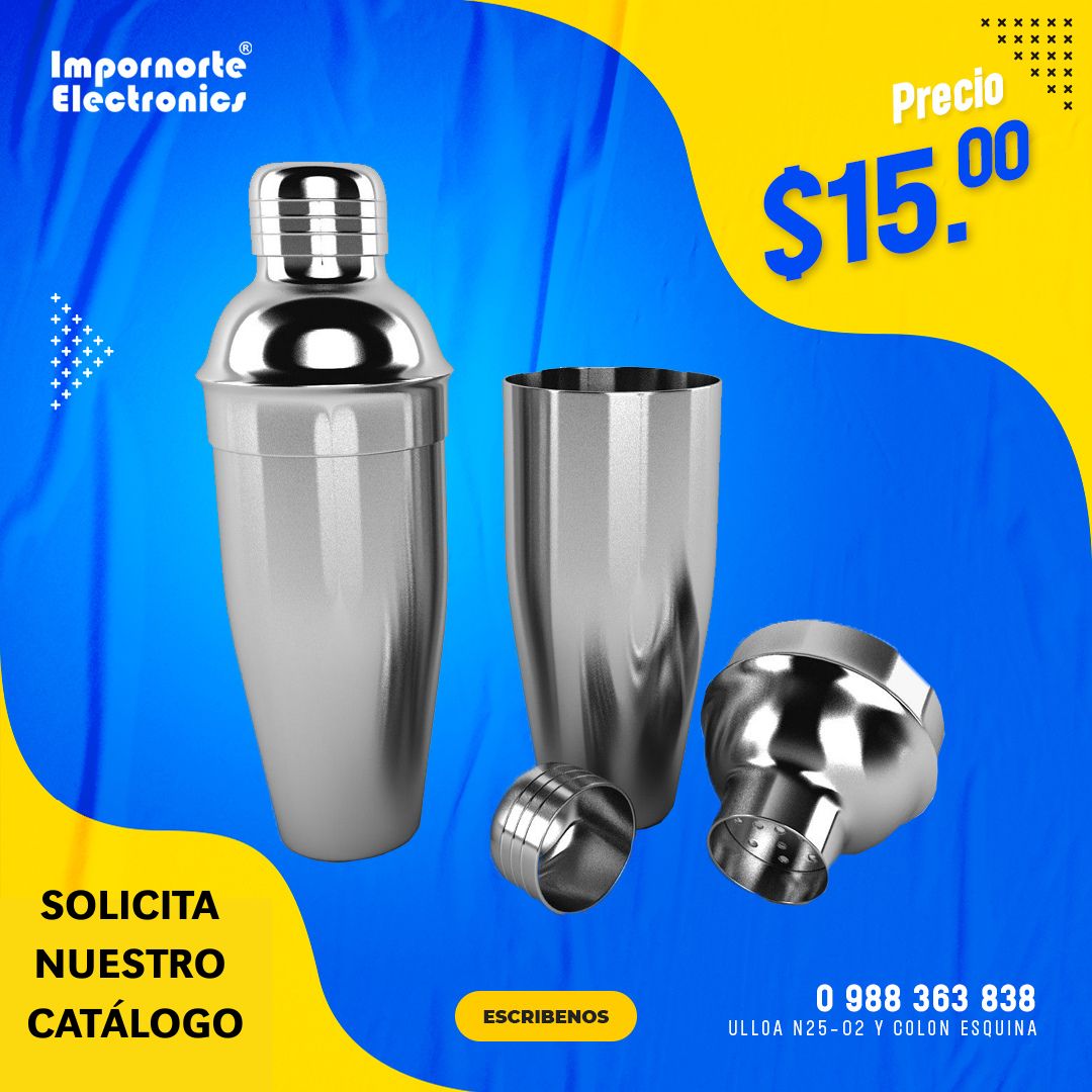 Coctelera de 3 piezas de 25 onzas