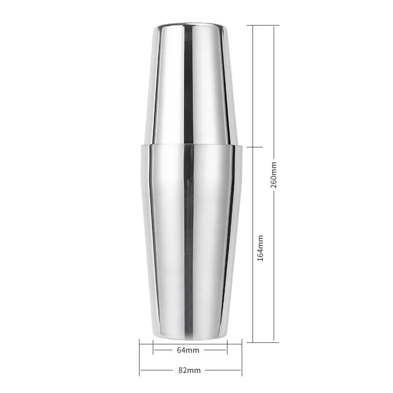 VASO SHAKER TIPO BOSTON PARA COCTELES 600ML + 700ML